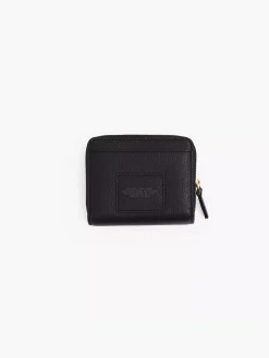 MARC JACOBS. Portafogli<PORTAFOGLIO THE LEATHER MINI COMPACT Nero