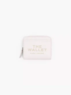 MARC JACOBS. Portafogli<PORTAFOGLIO THE LEATHER MINI COMPACT Bianco