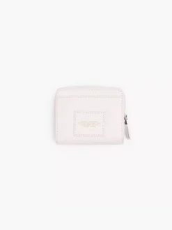 MARC JACOBS. Portafogli<PORTAFOGLIO THE LEATHER MINI COMPACT Bianco