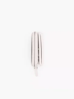 MARC JACOBS. Portafogli<PORTAFOGLIO THE LEATHER MINI COMPACT Bianco