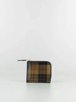 COMME DES GARCONS WALLET Portafogli|Portafogli<PORTAFOGLIO WALLET LENTICULAR TARTAN Giallo, Grigio