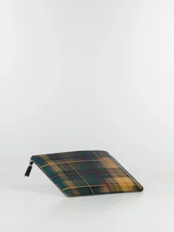 COMME DES GARCONS WALLET Portafogli|Portafogli<PORTAFOGLIO WALLET LENTICULAR TARTAN UNISEX Giallo, Verde
