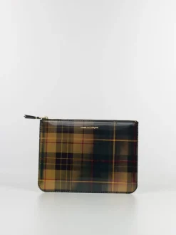 COMME DES GARCONS WALLET Portafogli|Portafogli<PORTAFOGLIO WALLET LENTICULAR TARTAN UNISEX Giallo, Verde
