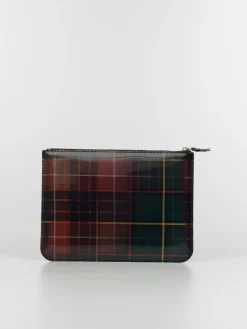 COMME DES GARCONS WALLET Portafogli|Portafogli<PORTAFOGLIO WALLET LENTICULAR TARTAN UNISEX Rosso, Verde