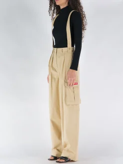 KENZO Pantaloni<SALOPETTE PARIS CARGO TROUSERS Beige