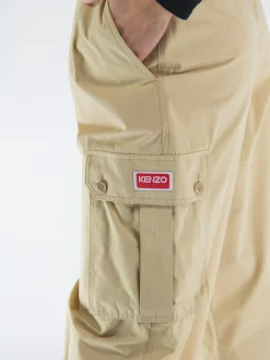 KENZO Pantaloni<SALOPETTE PARIS CARGO TROUSERS Beige
