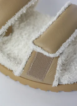 GIA BORGHINI Sandali<SANDALO DOUBLE STRAP PLATFORM Beige, Bianco