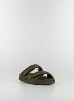 GIA BORGHINI Sandali<SANDALO PLATFORM DOPPIO CINTURINO PERNI 11 MUD Verde