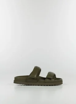 GIA BORGHINI Sandali<SANDALO PLATFORM DOPPIO CINTURINO PERNI 11 MUD Verde