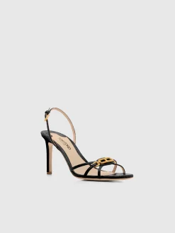 TOM FORD Scarpe Con Tacco<SANDALO PRINTED LIZARD Nero