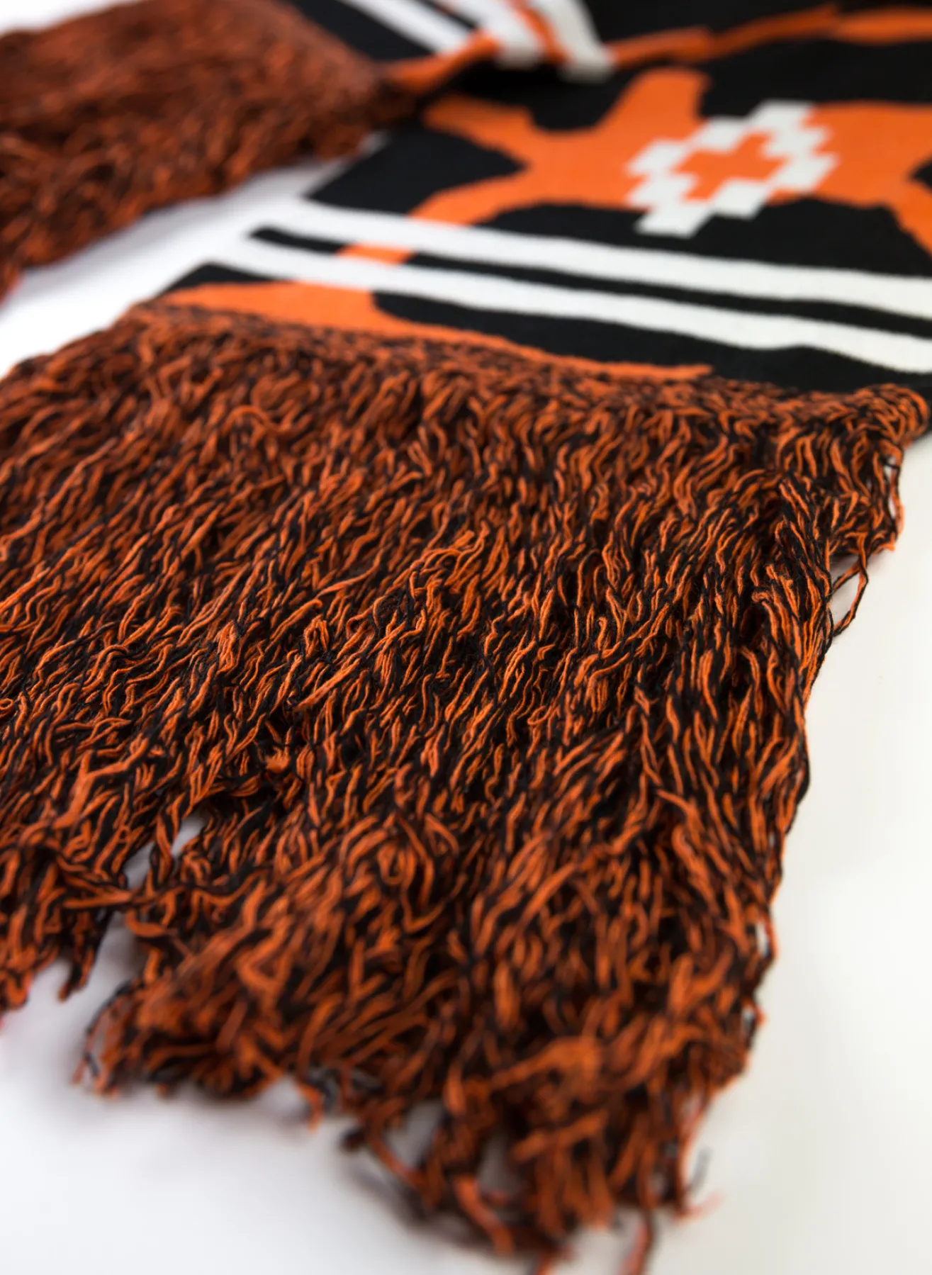 Sciarpe E Stole<SCIARPA CROSS CAMOU SCARF Arancione, Bianco, Nero