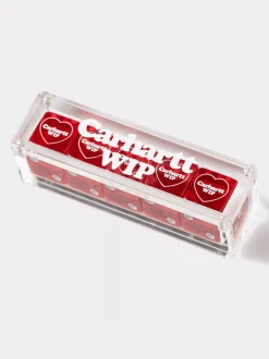CARHARTT WIP Accessori Decorativi<SET DADI HEART Bianco, Rosso
