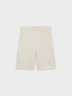 DRÔLE DE MONSIEUR Shorts<SHORT BAGGY ECRU Bianco
