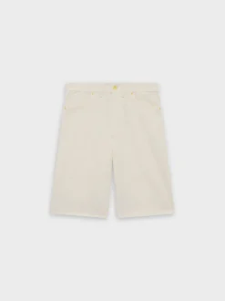 DRÔLE DE MONSIEUR Shorts<SHORT BAGGY ECRU Bianco