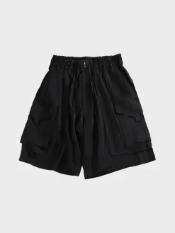 Y-3 Shorts<SHORT RAYON TWILL Nero