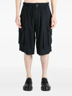 Y-3 Shorts<SHORT RAYON TWILL Nero