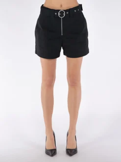 JIL SANDER Shorts<SHORT SARTORIALI CON CINTURA Nero