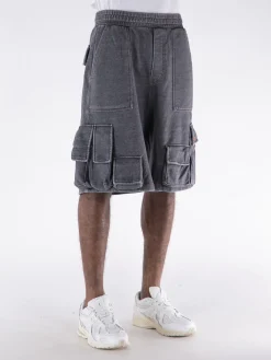 WE11DONE Shorts<SHORTS CARGO DENIM-LIKE Grigio