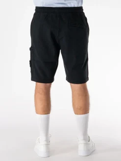 STONE ISLAND Shorts<SHORTS CARGO ORGANIC COTTON FLEECE Nero