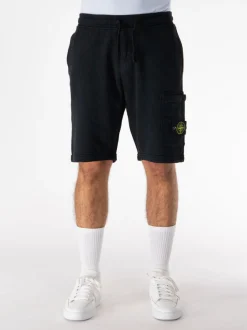 STONE ISLAND Shorts<SHORTS CARGO ORGANIC COTTON FLEECE Nero