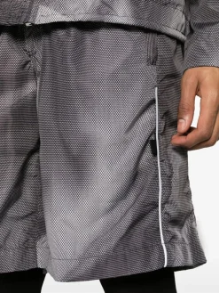 44 LABEL GROUP Shorts<SHORTS CRINKLE DRAWSTRING Bianco, Grigio