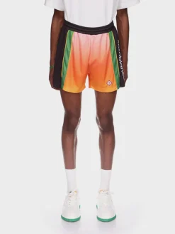 CASABLANCA Shorts<SHORTS FOOTBALL Arancione, Nero