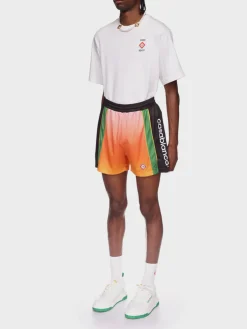 CASABLANCA Shorts<SHORTS FOOTBALL Arancione, Nero