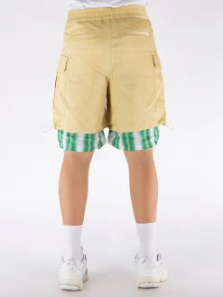 WALES BONNER Shorts<SHORTS ROAM CARGO Giallo, Verde