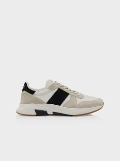 Sneaker<SNEAKER JAGGA Beige, Bianco, Nero