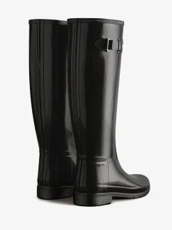 HUNTER Stivali<STIVALE ALTO REFINED GLOSS Nero