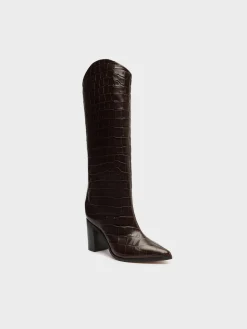 SCHUTZ Stivali<STIVALE CON TACCO Marrone