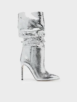 PARIS TEXAS Scarpe Con Tacco<STIVALE CON TACCO STILETTO SLOUCHY BOOT Grigio