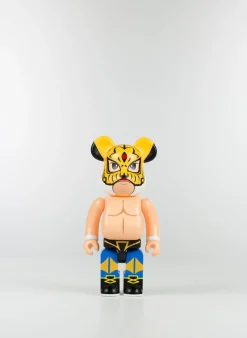 MEDICOM Accessori Decorativi<TOY BE@RBRICK TIGER MASK 400% Blu, Giallo, Multicolor, Nero, Rosa