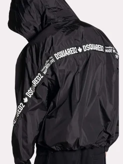 DSQUARED Giacche<TRACKSUIT BOMBER Bianco, Nero