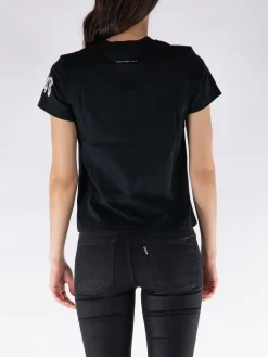 COURREGES T-Shirt<T-SHIRT AC STRAIGHT Bianco, Nero