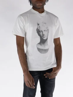 ARIES T-Shirt<T-SHIRT AGED STATUE Bianco, Grigio