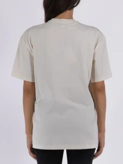 JW ANDERSON T-Shirt<T-SHIRT BUNNY EMBROIDERY LOGO Beige, Bianco, Nero