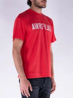 NAHMIAS T-Shirt<T-SHIRT CALIFORNIA Bianco, Rosso