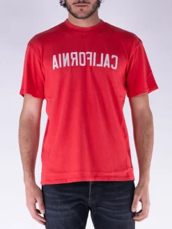 NAHMIAS T-Shirt<T-SHIRT CALIFORNIA Bianco, Rosso