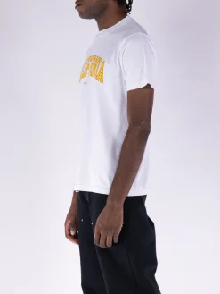 SPORTY&RICH T-Shirt<T-SHIRT CALIFORNIA Bianco, Giallo