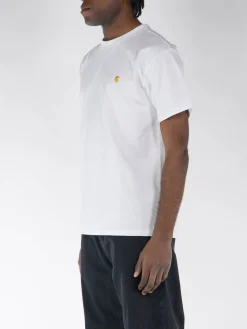 CARHARTT WIP T-Shirt<T-SHIRT CHASE Bianco, Giallo