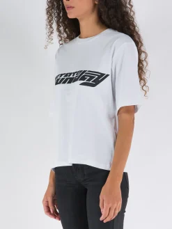 ROTATE BIRGER CHRISTENSEN T-Shirt<T-SHIRT CLASSIC Bianco, Nero