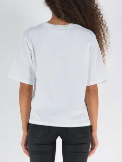 ROTATE BIRGER CHRISTENSEN T-Shirt<T-SHIRT CLASSIC Bianco, Nero
