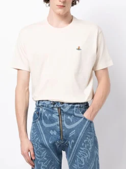 VIVIENNE WESTWOOD. T-Shirt<T-SHIRT CLASSIC ORB Beige