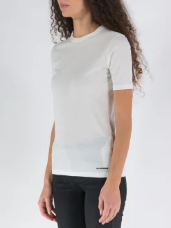 T-Shirt<T-SHIRT CN SS Bianco