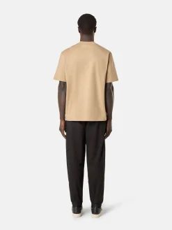 STONE ISLAND T-Shirt<T-SHIRT COMBED ORGANIC COTTON JERSEY Beige