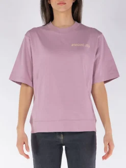 MONCLER GRENOBLE T-Shirt<T-SHIRT CON LOGO Viola