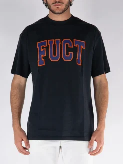 T-Shirt<T-SHIRT CON LOGO Arancione, Blu, Nero