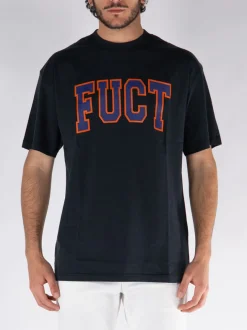 T-Shirt<T-SHIRT CON LOGO Arancione, Blu, Nero