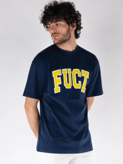 T-Shirt<T-SHIRT CON LOGO Blu, Giallo